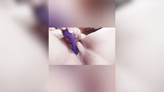 Solo Shaved BBW Pussy with Vibrator + Moans while she Cums for you - 9 image