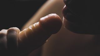 Sexy BBW MILF Dildo Blowjob Training.