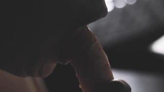 Sexy BBW MILF Dildo Blowjob Training.