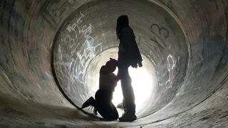 Voyeur BBC Worship Aggressive BlowJob Public - 11 image