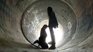 Voyeur BBC Worship Aggressive BlowJob Public - 14 image