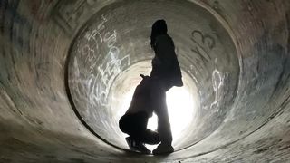 Voyeur BBC Worship Aggressive BlowJob Public - 2 image