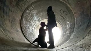 Voyeur BBC Worship Aggressive BlowJob Public - 8 image