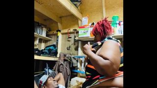 Beautiful BBW Wife Gets Mad & Husband for Talking too much & Rhode Dick like a Savage Sucked - 1 image