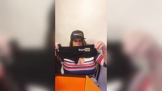 Lisa Sparxxx Unboxing of Pornhub Merch - 13 image
