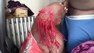 Brownie2njoy Slurps up Da Nut W/nasty Facial and keeps Sucking