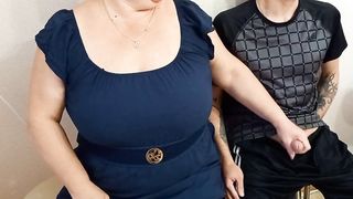 she jerks off my cock and helps me finish - 6 image