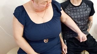 she jerks off my cock and helps me finish - 7 image