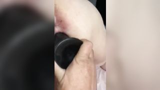 Dino taking the 8 1/2 in Dildo