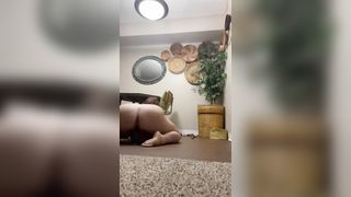 BBW Riding Huge Dildo!!!soaking Wet - 6 image