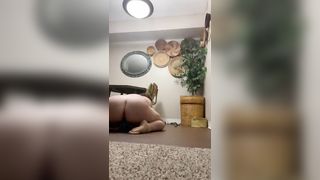 BBW Riding Huge Dildo!!!soaking Wet - 7 image