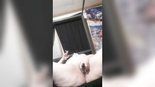 Pierced Kitty Smokes and Fucks a Bottle - 12 image