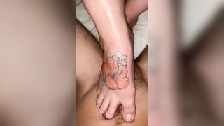 Sexy BBW Wife gives another Teasing Footjob 2 - 7 image