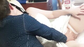 Bride. Anal Fuck in her Period - 4 image