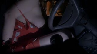 Wife Braless in Car Shows the way