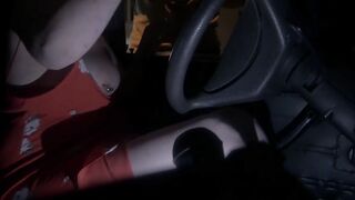 Wife Braless in Car Shows the way - 15 image