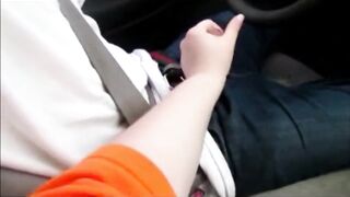Made Him Cum Fast Hand Job While Driving