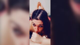 Pierced Emo PAWG Swallows Cum POV - 3 image