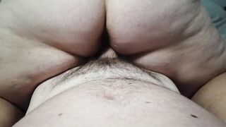 Tight ASS Gets Fucked HARD! ending in CUM getting Squirted all over Hairy Puffy PUSSY! - 3 image