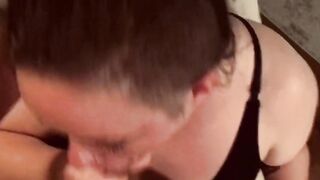 BBW MILF Giving Sloppy Blowjob - 2 image