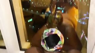 POV Ebony BBW Fucks at TRUMP in Vegas - 2 image