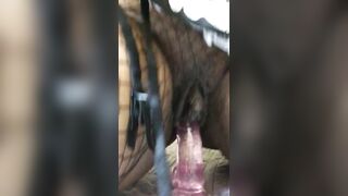 Fat Pussy Rides Dildo until she Squirts - 7 image