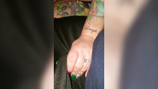 OUTDOOR SEX! Sexy Big Ass BBW Sucks and Rides Cock on Front Porch. - 2 image