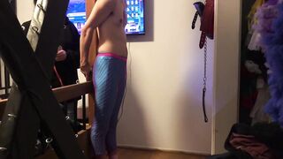 Dream come True for this Sissy Tied to Bed Post by a Beautiful Women - 2 image