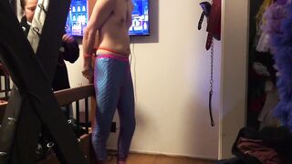 Dream come True for this Sissy Tied to Bed Post by a Beautiful Women - 5 image