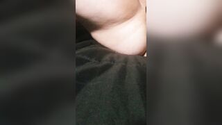 BBW Fucks Pussy with Big Purple Strapon