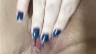 BBW Babe Plays with Pussy and Double Sided Dildo - 9 image