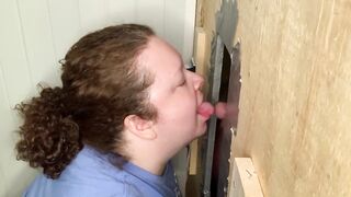 BBW Slutwife Blows Friend at In-home Glory Hole - 11 image