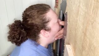 BBW Slutwife Blows Friend at In-home Glory Hole - 6 image