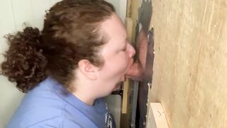 BBW Slutwife Blows Friend at In-home Glory Hole - 9 image