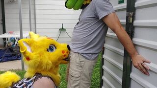 Outdoor Kitty Blowjob - 1 image