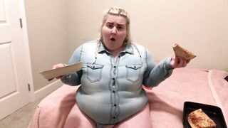 FAT GIRL POPS HER BUTTONS - 2 image