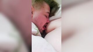 Submissive Boyfriend Sucking on my Nipple - Adult Nursing - 4 image