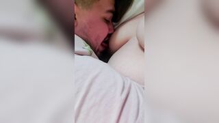 Submissive Boyfriend Sucking on my Nipple - Adult Nursing - 9 image