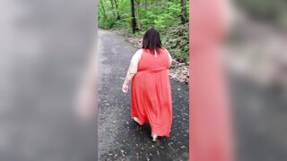 Chubby Puerto Rican grandma takes a walk in the park - 2 image