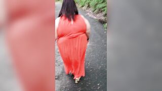 Chubby Puerto Rican grandma takes a walk in the park - 3 image