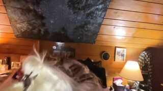 Cute Bbw riding topless POV - 10 image