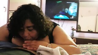 Aunt cock sucking cum dumpster - 15 image