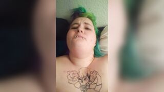 Goth BBW Cum Face Video - 10 image