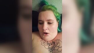 Goth BBW Cum Face Video - 11 image