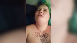 Goth BBW Cum Face Video - 12 image