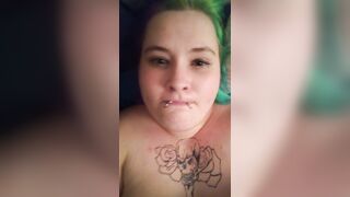Goth BBW Cum Face Video - 15 image