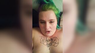 Goth BBW Cum Face Video - 2 image