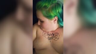 Goth BBW Cum Face Video - 6 image