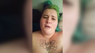 Goth BBW Cum Face Video - 8 image