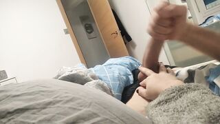 Slutty Mature Wife Masturbates Her Cuckold Husband's Big Cock